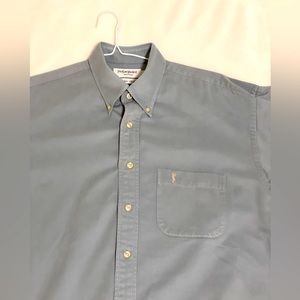 Light Blue-Grey Yves Saint Laurent Mens Dress Shirt